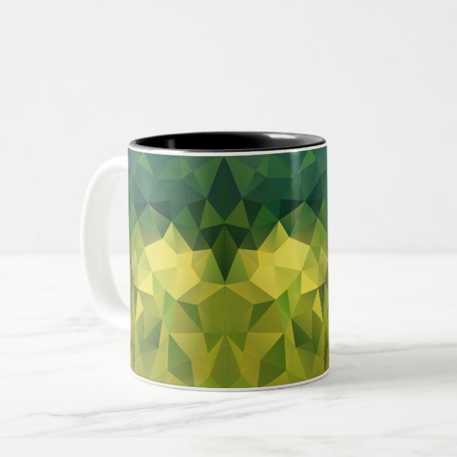 Gelbgrün Zweifarbige Tasse (Vorderseite Links)