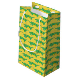 Gelbgrüner Alligator Krokodile Gator Croc Animal Kleine Geschenktüte