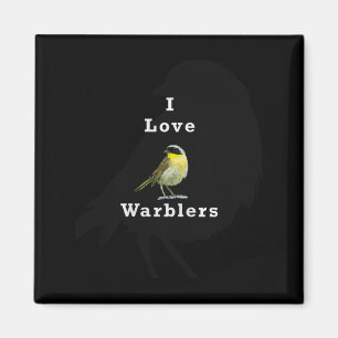 Gelbkehl-Waldsänger ”i Love Warblers” Prem Magnet