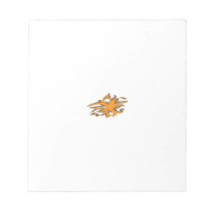 gelblich-orange, orange-gelb dekorativ notizblock