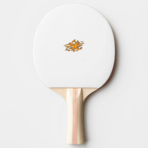 gelblich-orange, orange-gelb dekorativ tischtennis schläger