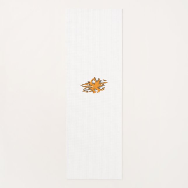 gelblich-orange, orange-gelb dekorativ yogamatte (Vorderseite)