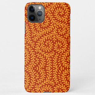 Gelbliches Blattrebenmuster  iPhone 11Pro Max Hülle