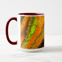 Gelbliches kleines Mosaik und verdreht Tasse