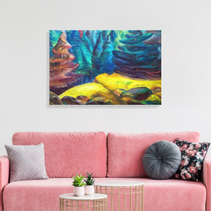 Gelbmoos Emily Carr Leinwanddruck