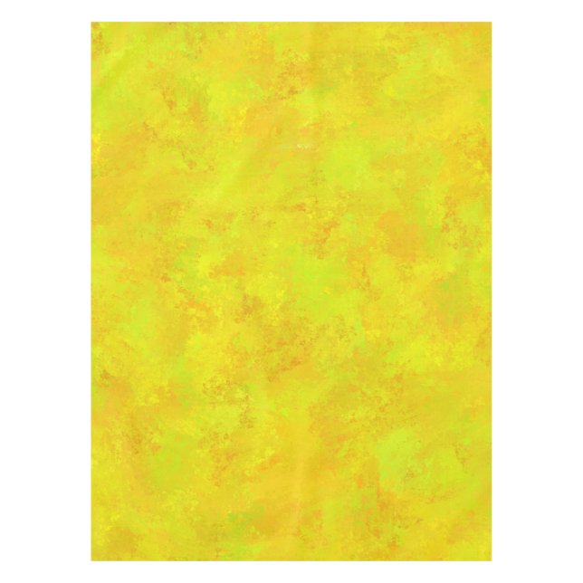 Gelborange Abstraktes Muster Tischdecke (Vorderseite)