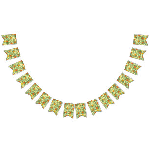 Gelborange Hochzeit Wimpelkette