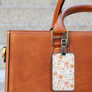 Gelborange Musterbezeichnung Gepäckanhänger