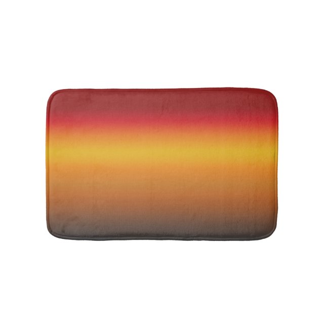 Gelborange Orange Yellow Ombre Badematte (Vorderseite)