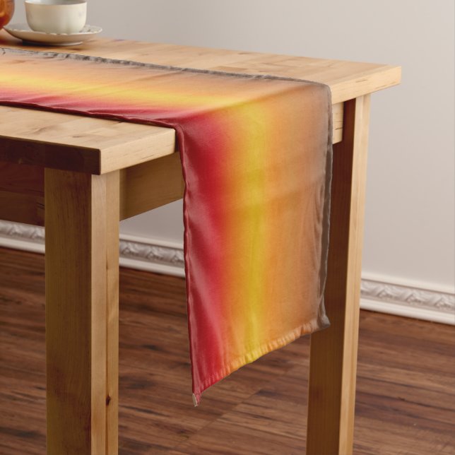 Gelborange Orange Yellow Ombre Kurzer Tischläufer (Beispiel)