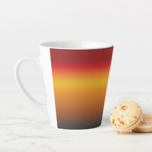 Gelborange Orange Yellow Ombre Milchtasse