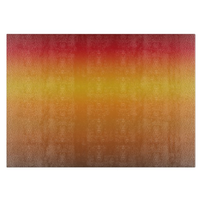 Gelborange Orange Yellow Ombre Schneidebrett (Vorderseite)