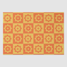 Gelborange Retro-Blume