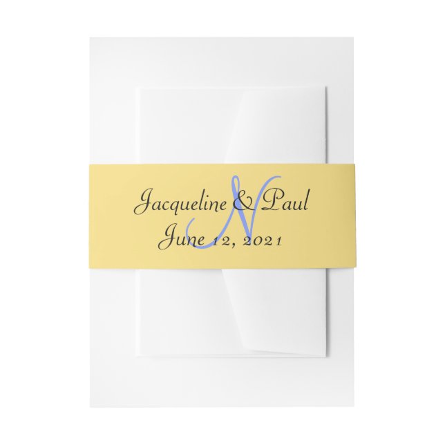 Gelborange S Einladungsbanderole (Vorderseite Beispiel)