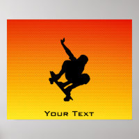 Gelborange Skateboard