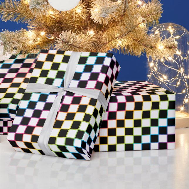 Gelborange weiß geschenkpapier (Feiertage)