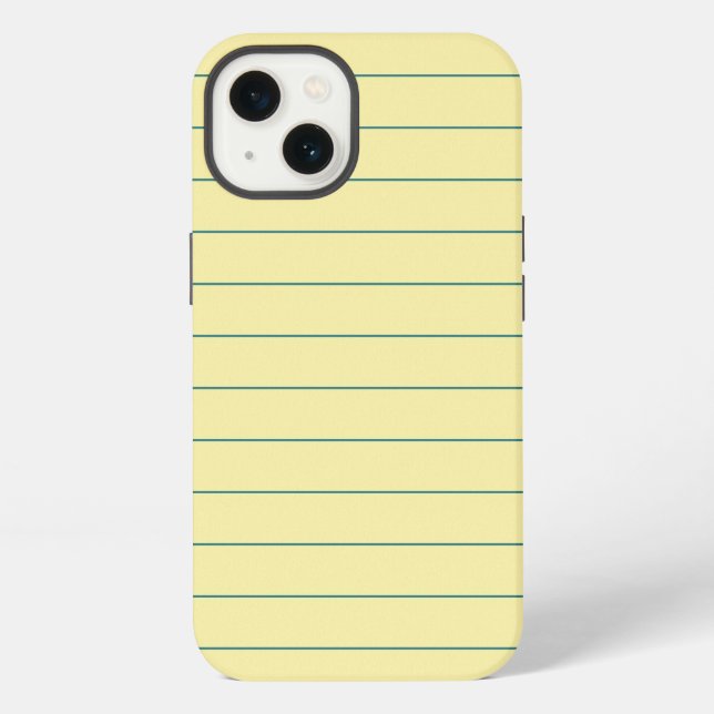 Gelbpapier iPhone Hülle (Rückseite)