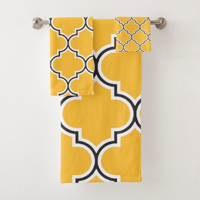 Gelbquatrefolie Badhandtuch Set (Insitu)