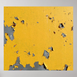 Gelbrisches Metall: schmutzige Textur. Poster