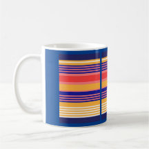 GELBROTE PINKSTREIFEN Tasse