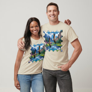 Gelbschnabelstorch im Nationalpark Paanajärvi T-Shirt