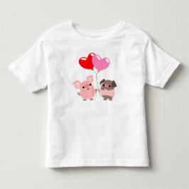 Gelbschweine (Cartoon Schweine) Kinder T - Shirt