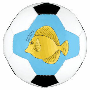 Gelbtang-Cartoon Fußball