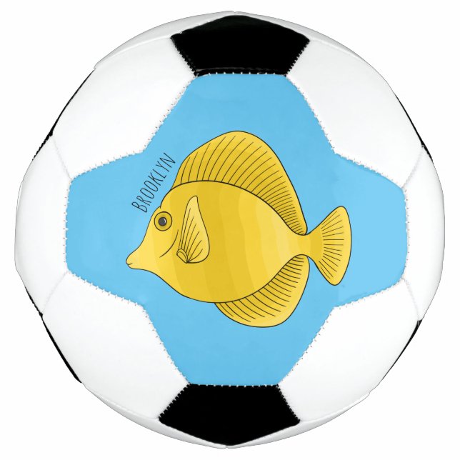 Gelbtang-Cartoon Fußball (Vorderseite)
