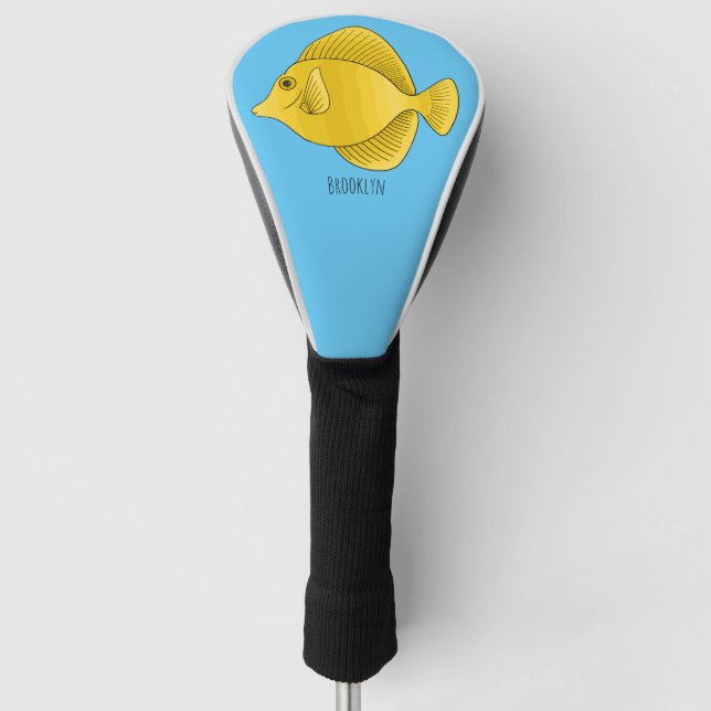 Gelbtang-Cartoon Golf Headcover (Vorderseite)