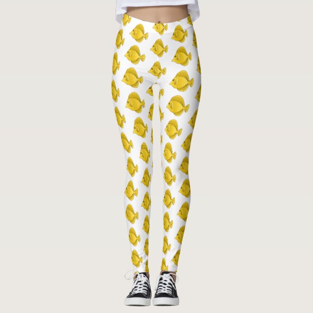 Gelbtang-Cartoon Leggings (Vorderseite)