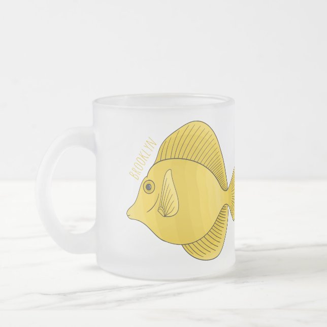 Gelbtang-Cartoon Mattglastasse (Links)