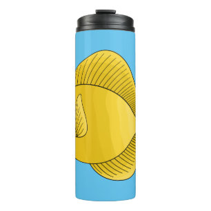 Gelbtang-Cartoon Thermosbecher