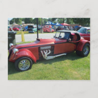 Gelbtes Rotes Frisierte Auto