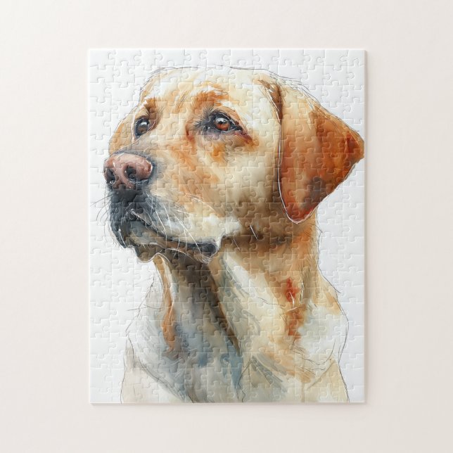 Gelbwasserfarbe des Labrador Retrievers (Vertikal)