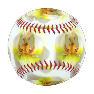 Gelbweiße Orchideen schließen Thunder_Cove Baseball