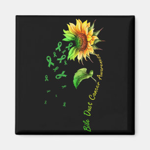 Gelbzollkrebs-Bewusstsein Sonnenblume Magnet