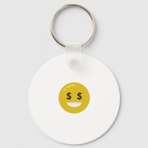 Geld-augen-Emoji Schlüsselanhänger