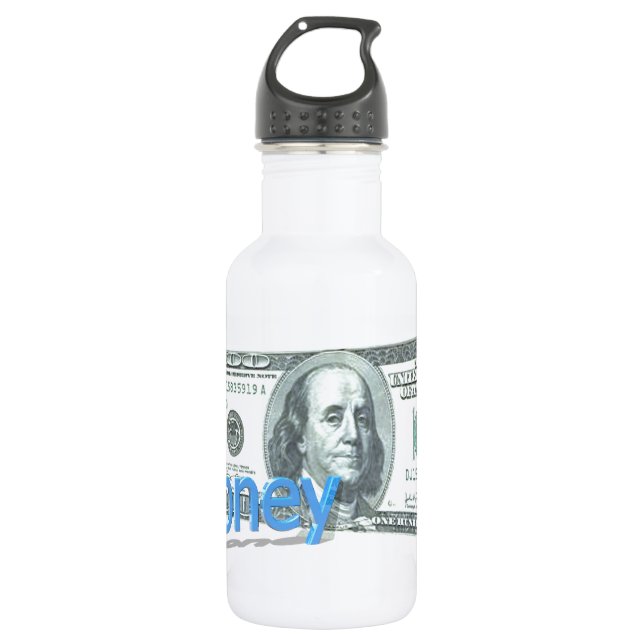 Geld Edelstahlflasche (Vorderseite)