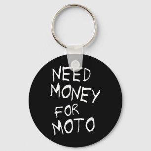 Geld für Moto-Lover-Motorradfahrer-Motocro Schlüsselanhänger