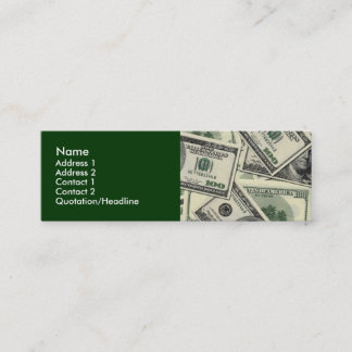 Geld-/Geschäfts-Visitenkarten Mini Visitenkarte