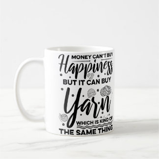 Geld kann keine Glückseligkeit kaufen, aber es kan Kaffeetasse