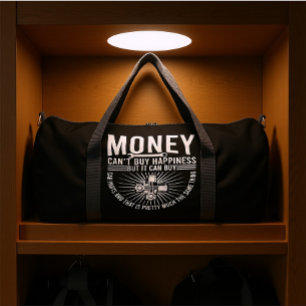 GELD KANN NICHT GLÜCK KAUFEN, ABER ES KANN AUTOTEI DUFFLE BAG