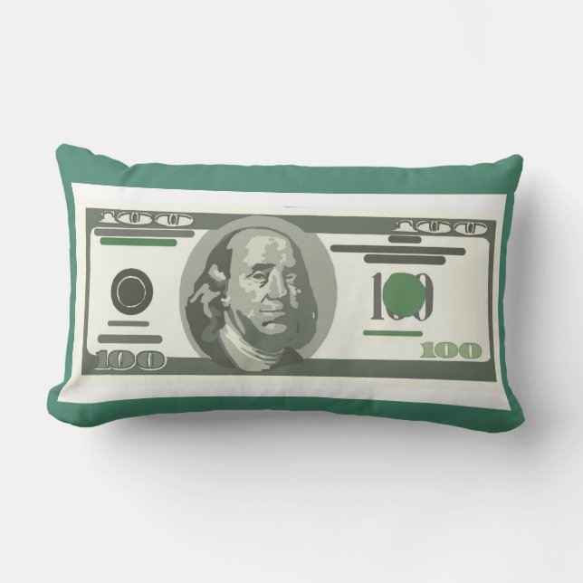 Geld-Kissen, 100 Dollarschein Lendenkissen (Vorderseite)