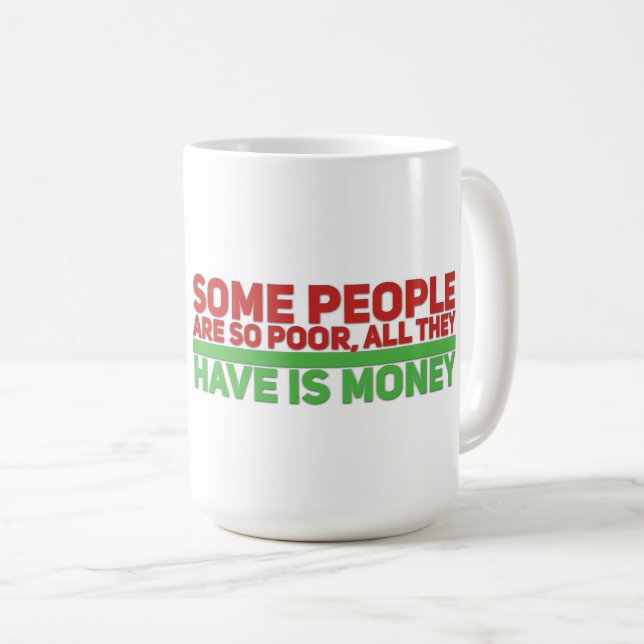 Geld - Klassische Tasse (VorderseiteRechts)