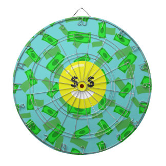 Geld mit Augen Emoji Dartscheibe
