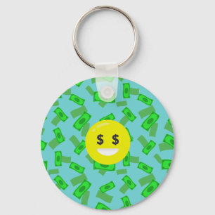 Geld mit Augen Emoji Schlüsselanhänger