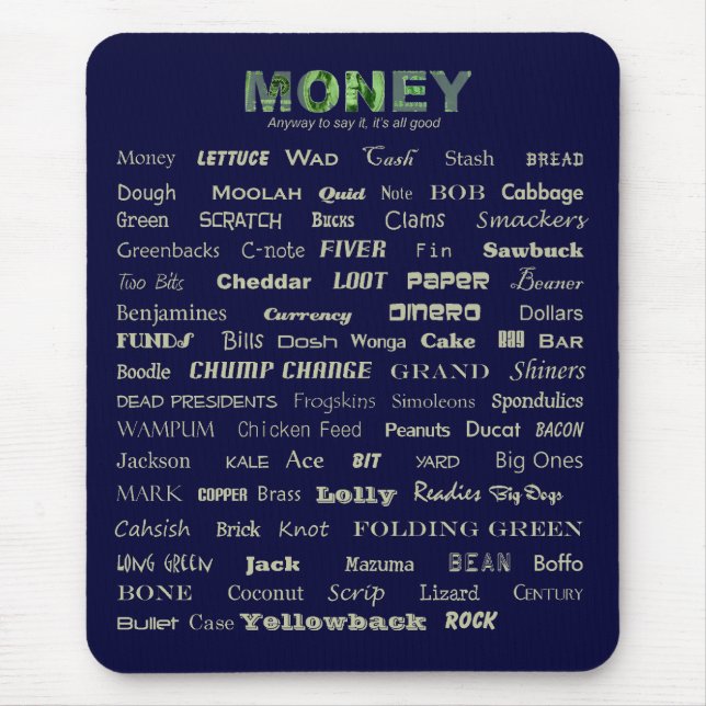 Geld Mousepad (Vorne)