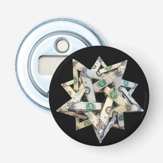 Geld Origami Fünf sich schneidende Tetraeder Flaschenöffner