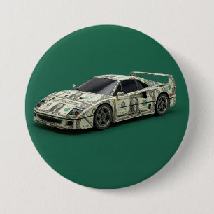 Geld Origami Rennwagen Button
