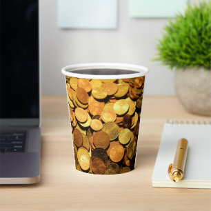 Geld Pappbecher